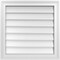 Ekena Millwork Vertical Surface Mount PVC Gable Vnt: Non-Functional, w/2"W x 1-1/2"H, Brickmould Frame, 22"W x 22"H GVPVE22X2202SN - alternate 1